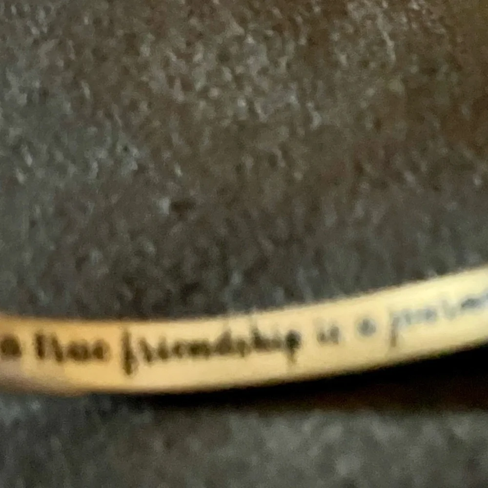 A true friendship is a journey without an end cuff bracelet - Picture 5 of 6